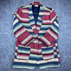 Vintage Mirrors Jacket Medium‎ Striped Southwestern Retro Cowgirl Tribal Aztec